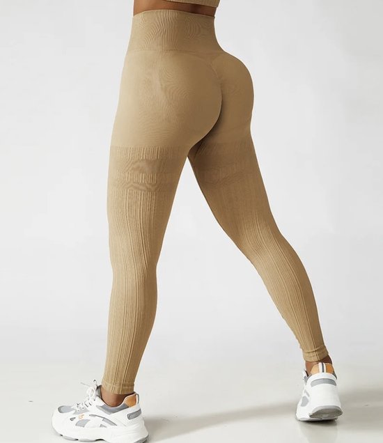 LINEY GYM LEGGING - Camel - Lichtbruin - Fitness legging - Sportlegging - legging