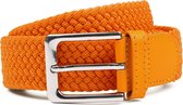 Geweven Riem Oranje - Suitable - Taille maat 85cm - Stretch - Dames & Heren riem Effen