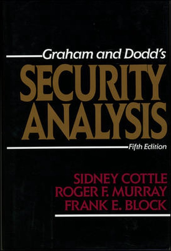 Security Analysis - cover