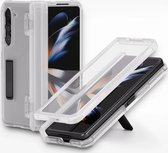 Whitestone Dome Escudo Case Geschikt voor Samsung Galaxy Z Fold 5 - Hoesje met Ingebouwde Screenprotector - Beschermhoes met Standaard - Full Protect - Transparant