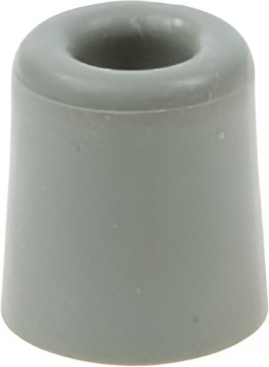 Deurbuffer / deurstopper grijs rubber 35 x 30 mm - deurstop
