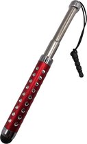 Stylet tactile extensible / Stylet tactile robuste / Stylet tactile / Stylet universel / Compact / Stylet pour écran tactile / Stylet tactile pour tablette et téléphone - Rouge