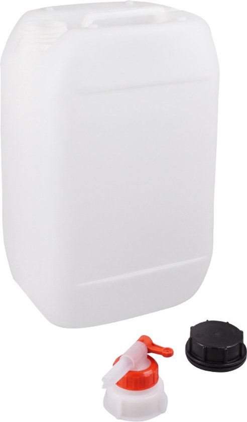 Jerrycanshop - Kunststof jerrycan met kraan voor gevaarlijke