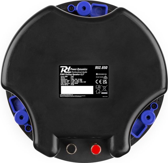 Power Dynamics PS65 plafond speaker 6,5 inch - 30 watt - met afgesloten behuizing - wit van Merkloos — afbeelding 3