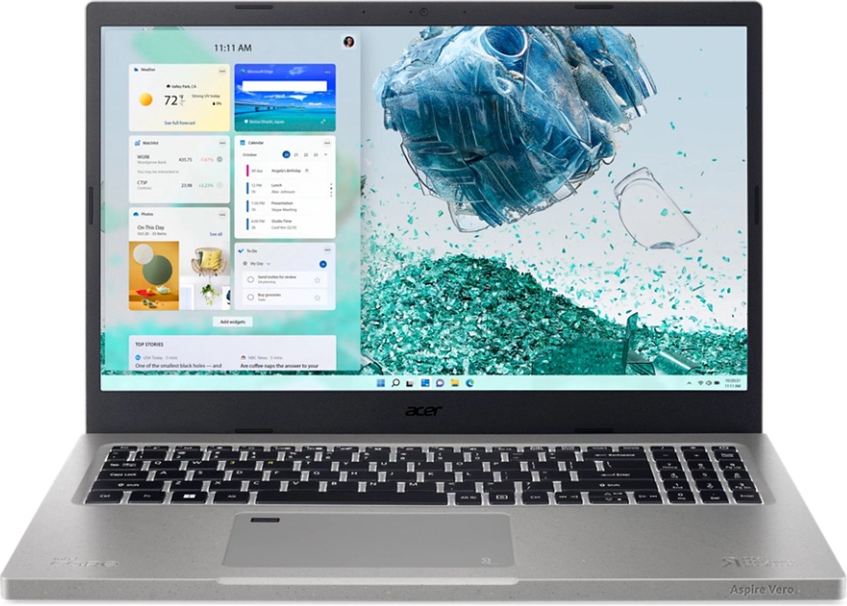 Acer Aspire Vero AV15-52-54D7 15" FHD, i5-1235U, 16GB, 512GB, ECO, W11, Grijs
