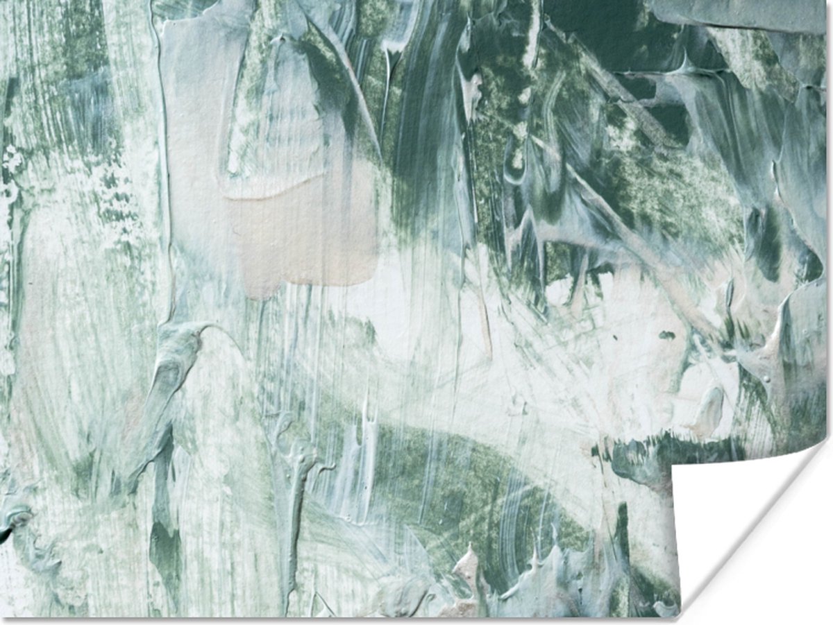 Poster Tuindecoratie - Verf - Abstract - 40x30 cm