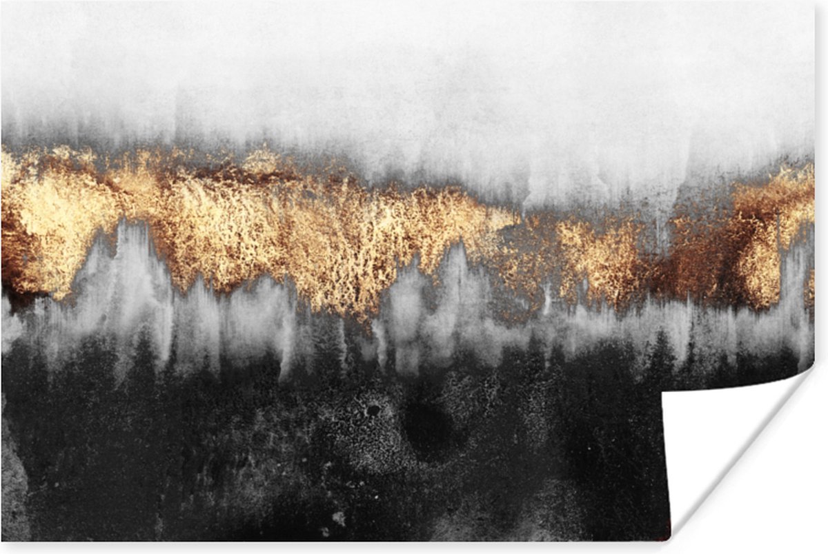 Poster Gold - Chic - Abstract - 30x20 cm