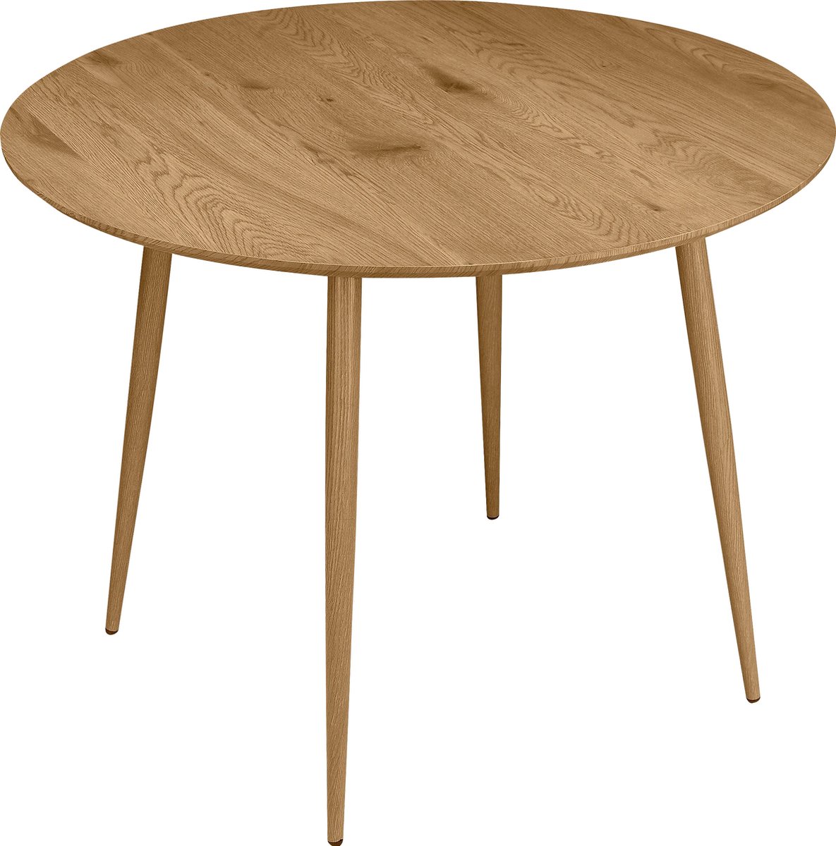 Notio Living Monza|Eettafel 100 cm in Eiken look Bruin
