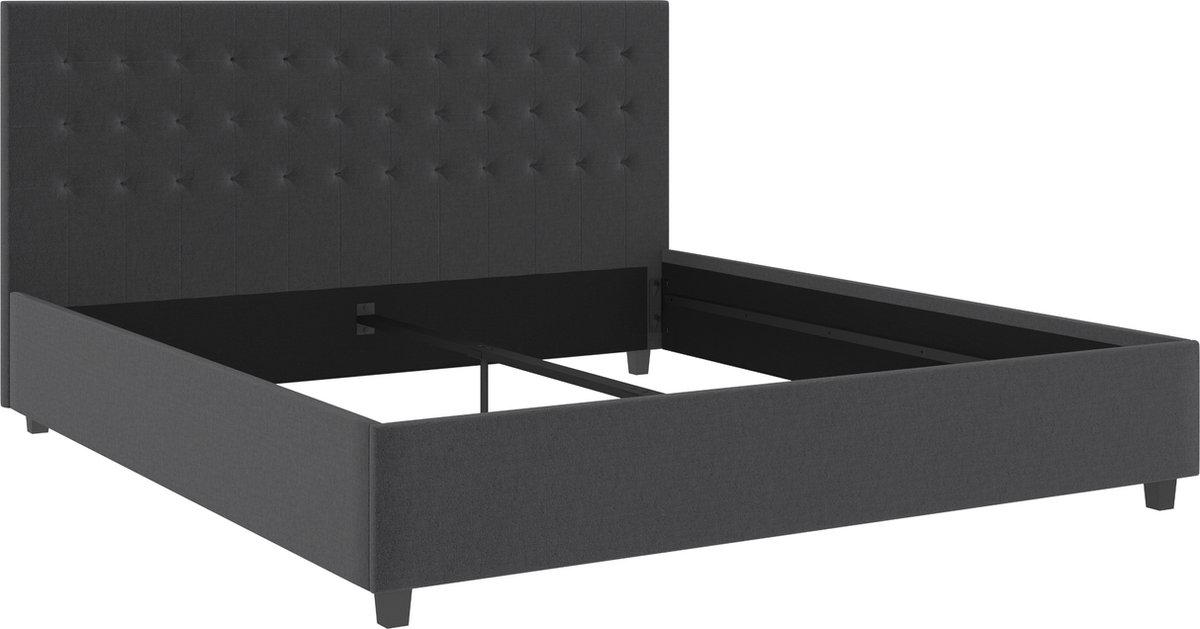 Emily|Bed 180x200 cm in Anthracite Fabric