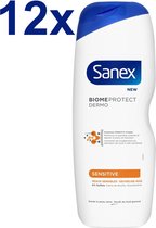 Sanex - BiomeProtect Dermo - Sensitive - Gel douche - 6x 750ml - Pack économique