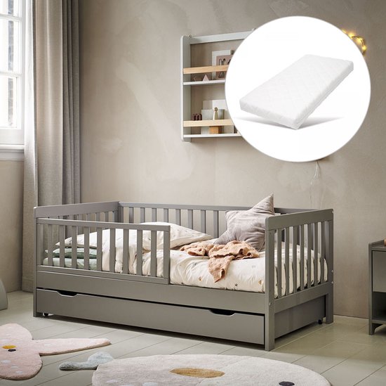 Petite Amélie ® Lit enfant avec Matras - Lit junior 70x140 cm - Lit enfant  avec