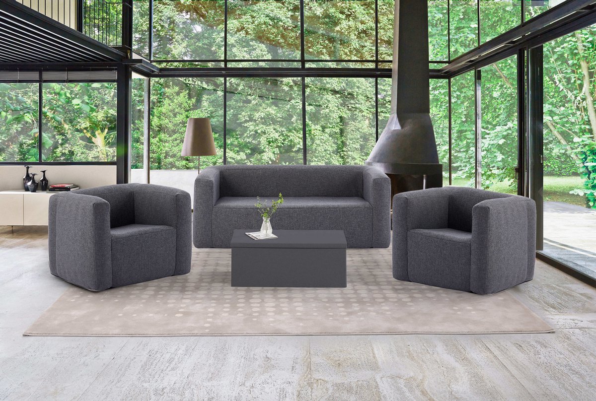 MJKCBD Dubbele opblaasbare bank met 2 bekerhouders - draagbare luchtbank geweldig voor pop-up indoor woonkamer en lounge slaapkamer balkon, achtertuin, camping, picknick, RV