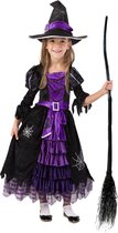 Halloween - Purple Witch - kinderkostuum