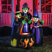 Halloween pop - opblaasbare heksen - Halloween decor | 183 CM hoog