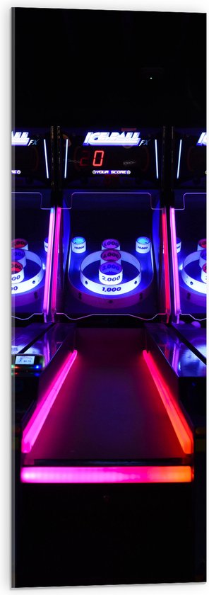 Acrylglas - Ballengooien Spel in Arcade Hal - 30x90 cm Foto op Acrylglas (Wanddecoratie op Acrylaat)