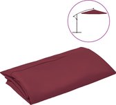 vidaXL - Vervangingsdoek - voor - zweefparasol - 350 - cm - bordeauxrood