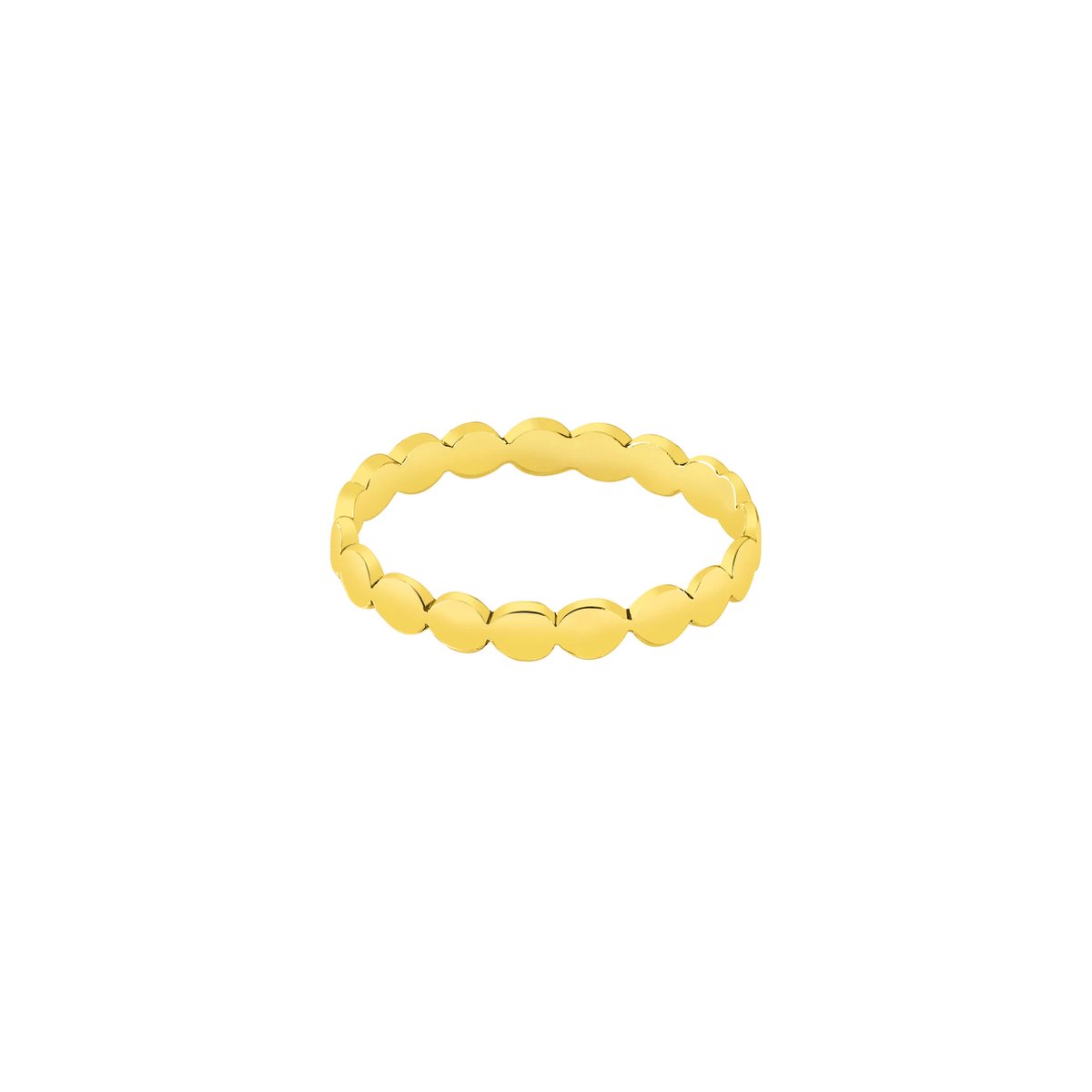 Vergulde ring met meerdere rondjes maat 7 | bol.com