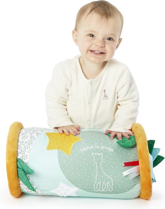 Sophie de giraf Rollin' Speelrol - Kruiprol - Baby speelgoed - Kraamcadeau - Babyshower cadeau - Vanaf 6 maanden - 42 x 24 x 24 cm - Stoffen hoes - Sophie de Giraf