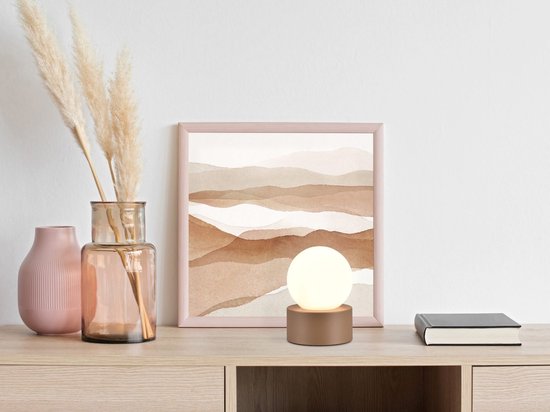 Sfeervolle Led Tafellamp Malu in Lila kleur van Light&Living geeft een