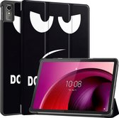 Case2go - Tablet hoes geschikt voor Lenovo Tab M10 5G - Tri-Fold Book Case - Auto/Wake functie - Don't touch me