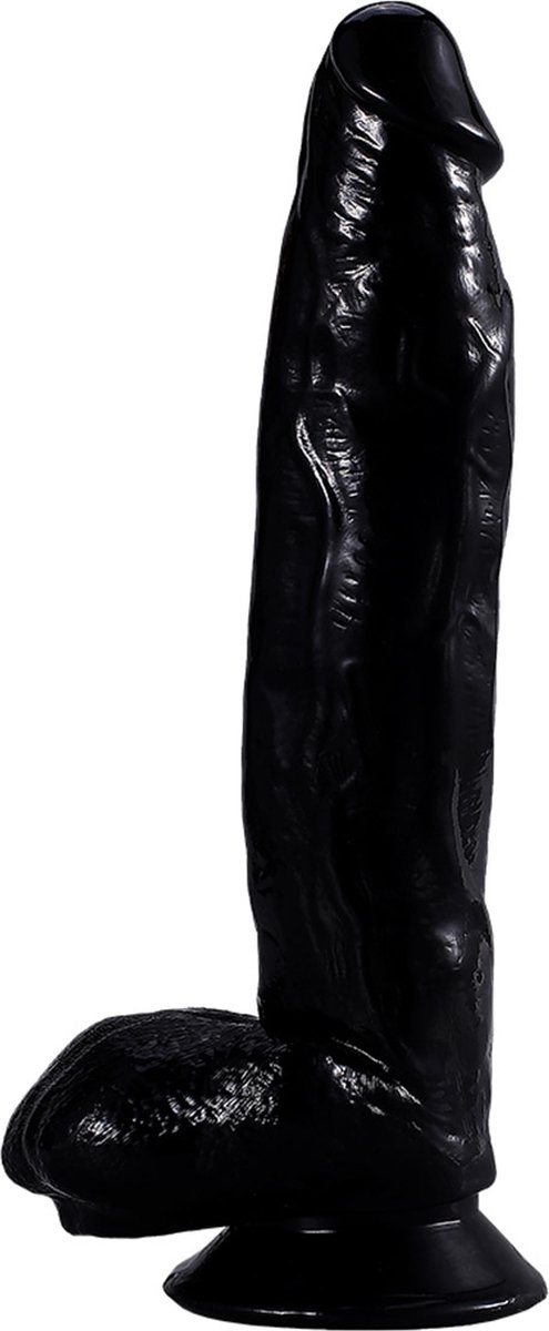 Goedkoopste Bang It Real Dildo No. 17 Met Ballen Zwart