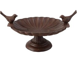 Klein vogelbad van gietijzer op lage voet | Duurzaam & stijlvol - Vogelbad op voet gietijzer - Badschalen - Huis en tuindecoratie - Benodigdheden - Servies