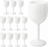 Herbruikbare wijnglazen in wit selecteerbaar 6, 12, 24 of 48 stuks champagneglas champagnefluiten champagneglas champagneglazen inhoud ca. 300 ml, grootte: 12 stuks