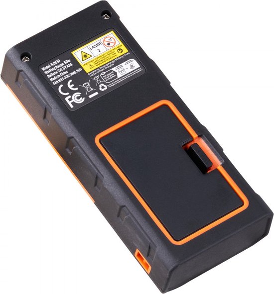 Huepar Laser Distance Measure 196Ft(60M) with Rechargeable Battery & Dual Angle Display, Laser Measure M/In/Ft with Mute Function & Multi-Measurement Modes, Pythagorean, Distance, Area & Volume-S60