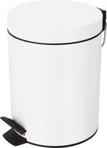seau Sydney poubelle blanche poubelle à pédale - 3 litres - avec seau intérieur amovible