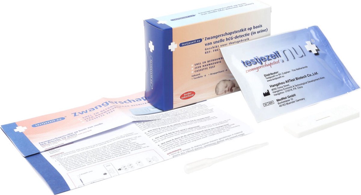 Testjezelf.nu - Zwangerschapstest Cassette - 6 stuks - Zwangerschapstest
