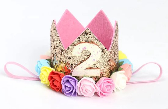 Couronne d'anniversaire - Rose - Fête - Chapeau d'anniversaire