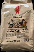 Dinapet poulet nourriture pour chien adulte 15KG