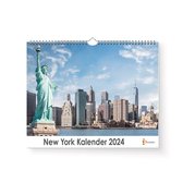 Huurdies - New York Kalender - Jaarkalender 2024 - 35x24 - 300gms