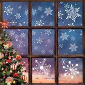 Kerstraamdecoratie, raamfoto's, Kerstmis, sneeuwvlokken, kerstdecoratie, winterdecoratie, uv-bescherming, zonwerende folie, zichtwerende folie voor ramen, zilver r