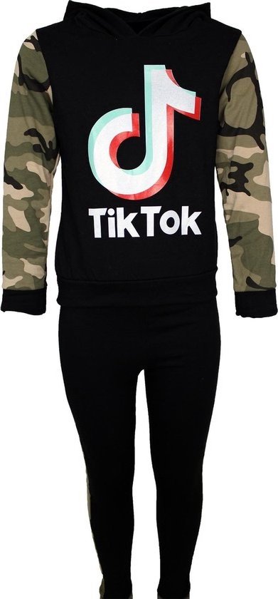 TikTok joggingpak zwart meisjes 146 152 bol