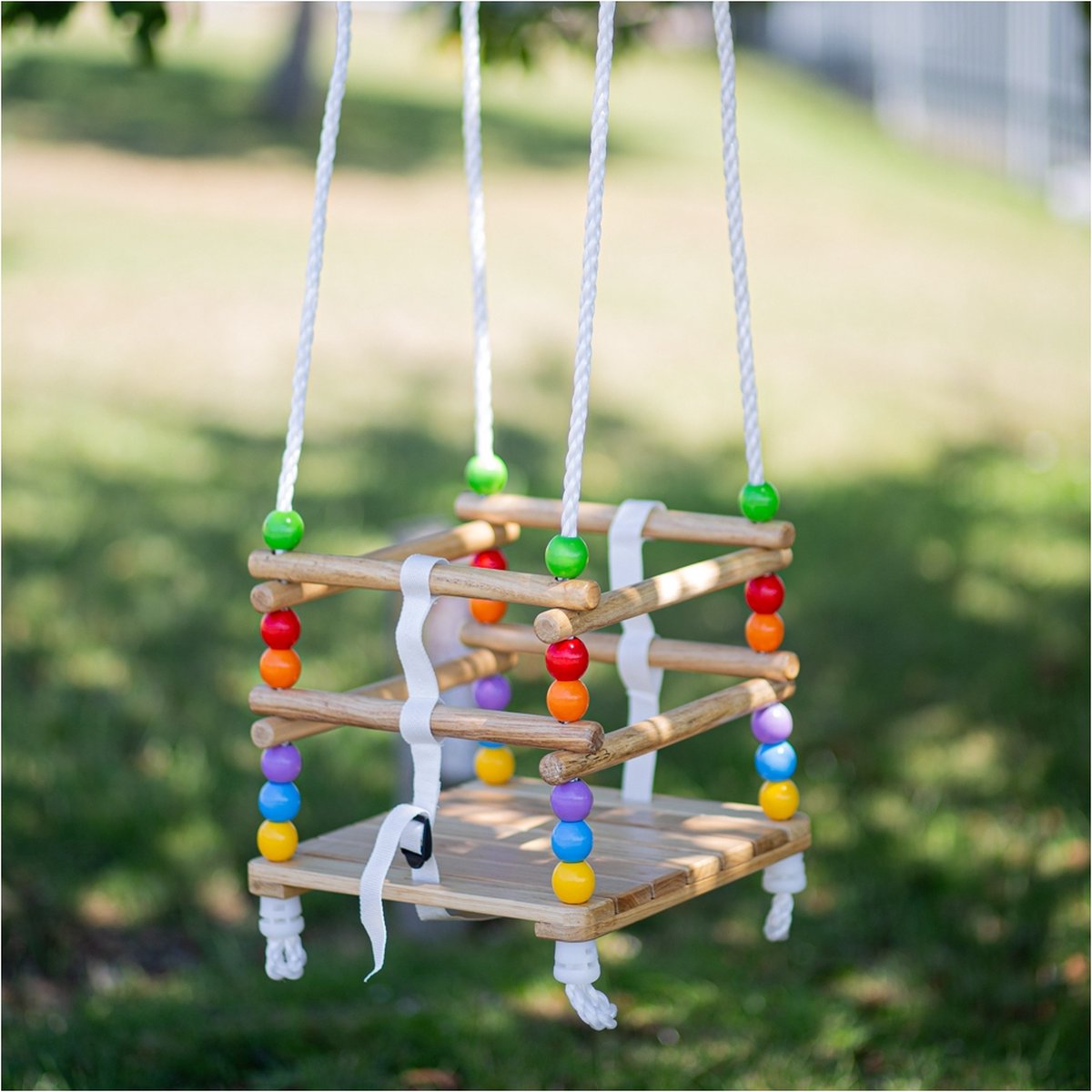 Houten Peuterschommel - BIGJIGS - Schommel Hout — afbeelding 7