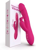 Rabbit Tarzan Vibrator - met Stotende Werking - Vibrators voor Vrouwen - Discreet & Stil – G-spot & Clitoris Stimulator - Dildo - Erotiek-Seksspeeltjes-Toys Pink/roze