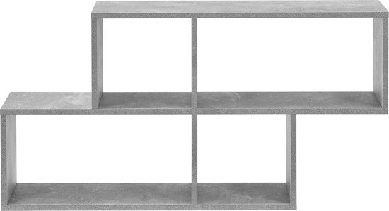Ripiani per Libreria 4pz Grigio Cemento 60x30x1,5cm Multistrato
