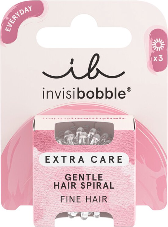 Invisibobble Original Extra care Crystal Clear 3 stuks