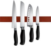 Aimant pour couteau Quance - 43 cm - Porte-couteau - Magnétique - Bois - Bamboe - Montage à vis - Bande de couteau