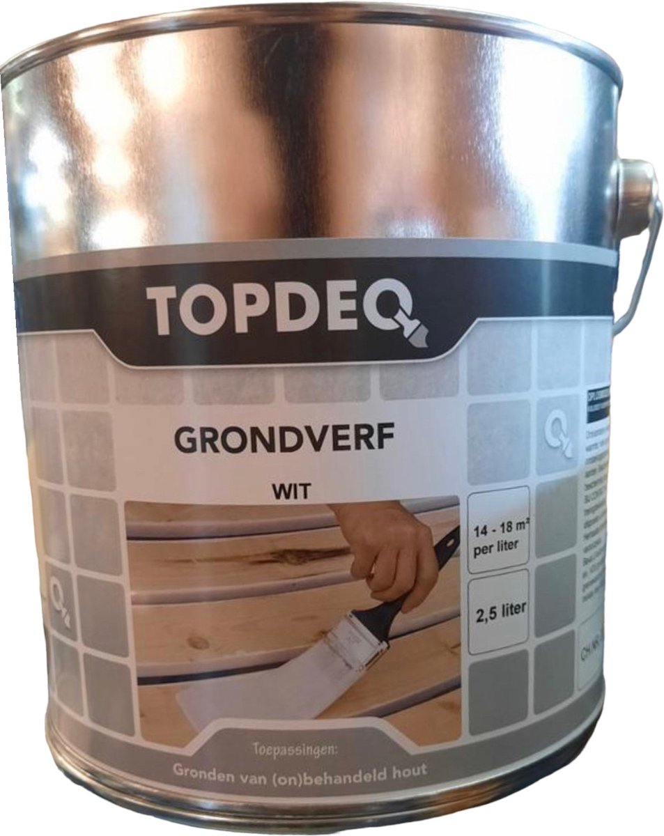 Topdeq-topdeq grondverf-grondverf wit-grondverf-2,5liter-wit