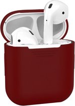 Coque pour Apple AirPods 1 et 2 - Bordeaux - Coque Siliconen Case Cover Protection