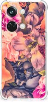 Silicone Case OnePlus Nord 3 Smartphone hoesje met doorzichtige rand Bloemen Boeket