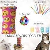CHICNEST - HANDGEMAAKTE Katten Speelgoed Set met Catnip - Catnip - Catnip zakjes - catnip Knuffelzakjes - catnip speelgoed - catnip bal - kattenkruid - kattenkruid zakjes - kattenkruid speelgoed - handgemaakte katten speelgoed