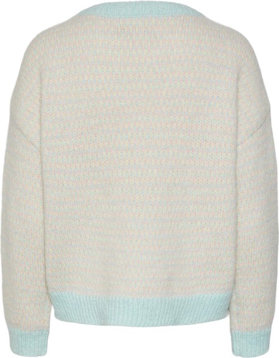 Pieces Janice Ls O-Neck Knit Rose Shadow MULTICOLOR M