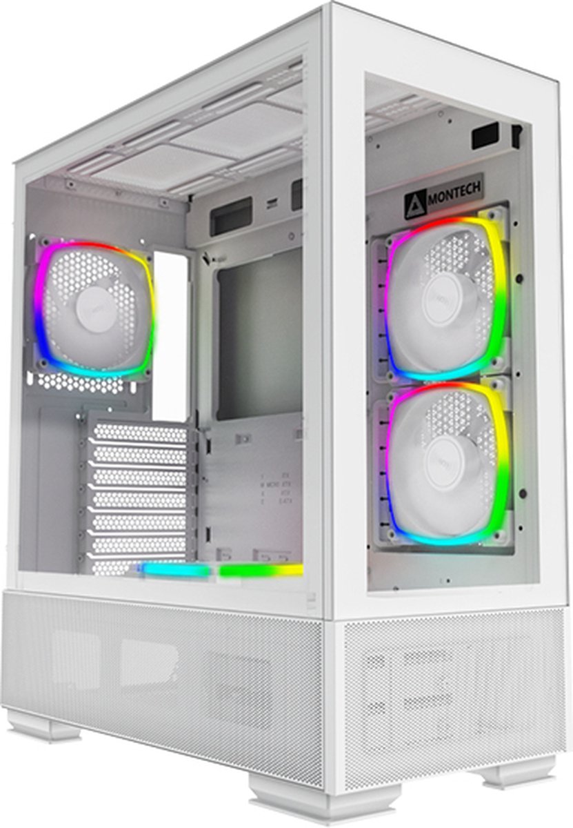 Montech SKY TWO, Midi Tower, PC, Wit, ATX, micro ATX, Gamen, Multi