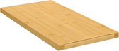 The Living Store Wandplank Rustieke Stijl - 40x20x1.5 cm - Bamboe - Extra opbergruimte - Eenvoudig schoon te maken oppervlak