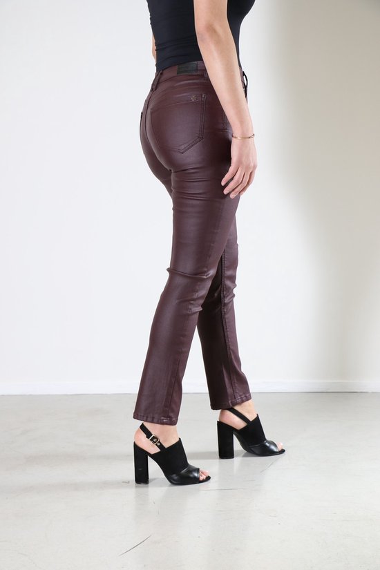 Pantalon femme New Star pantalon femme enduit bordeaux Tanna taille 26 bol