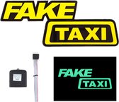 Auto Raam FAKE TAXI LED Lichten - FAKE TAXI - Neon Auto Sticker - Auto verlichting - Auto LED Panel - Auto Led Strips - Verlichting Strip