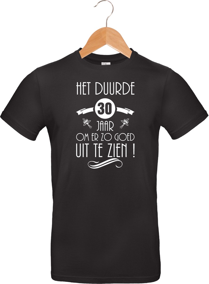 Het duurde 30 jaar - unisex - T-shirt - 100% katoen - BBQ - barbecue - verjaardag en feest - cadeau - kado - unisex - zwart - maat XXL